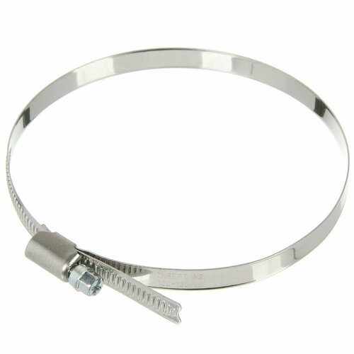 Хомут обжимной червячный 9 мм 100-120 мм нержавеющая сталь СантехКреп 11014 313₽