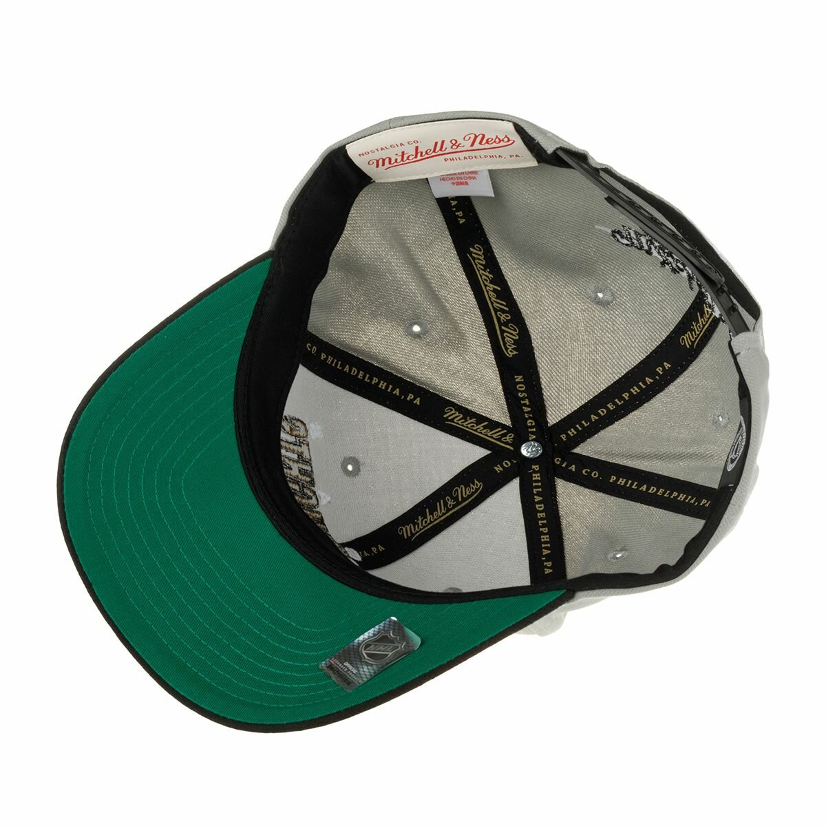 Бейсболка Mitchell & Ness Базовая коллекция для мужчин и женщин, размер 0, серый — фото 1