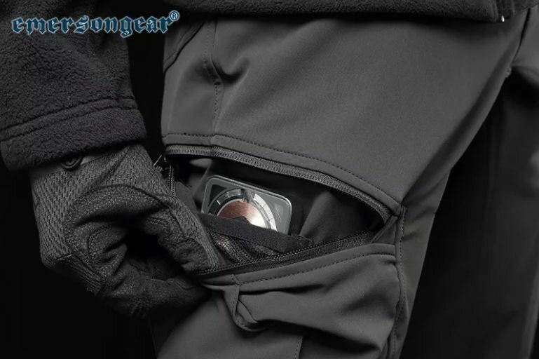 Брюки "Pelican" soft shell черный — фото 1