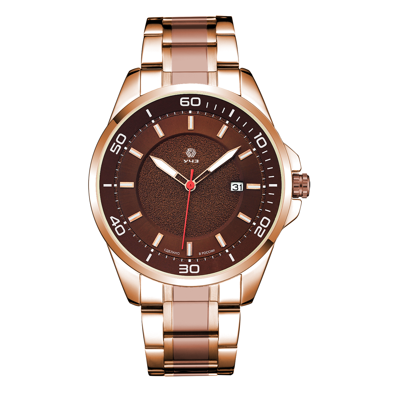 Наручные часы УЧЗ, золотой