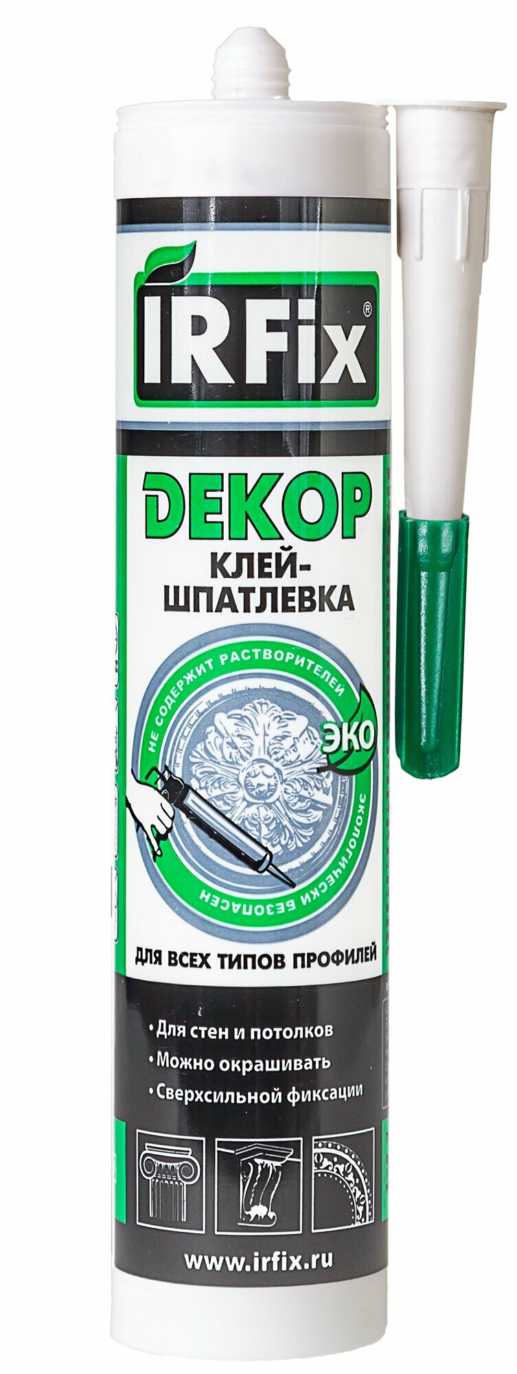 Клей-шпатлевка для лепнины IRFIX DECOR белый 310 мл