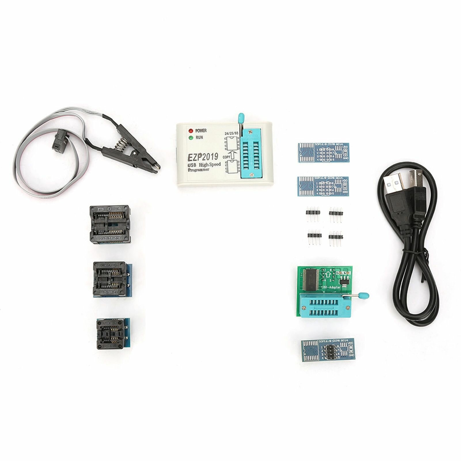 EZP2019 Высокоскоростной флэш-программатор для BIOS 24 25 93 с функцией автономного копирования (# 2)