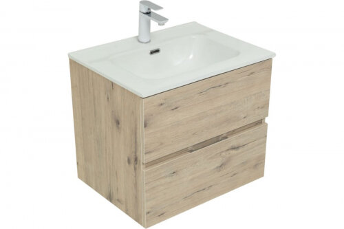 Тумба под раковину Aquanet Алвита new 60 цв. дуб веллингтон белый (277513)