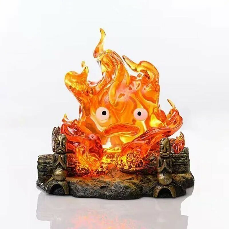 Набор фигурок Хаяо Миядзаки Howl's Moving Castle, Ходячий замок/Calcifer/Будет сиять — фото 1