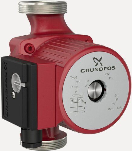 Изображение товара Насос циркуляционный Grundfos "UPS 32-80N" 99255554, 60Вт, 8м, нержавеющая сталь