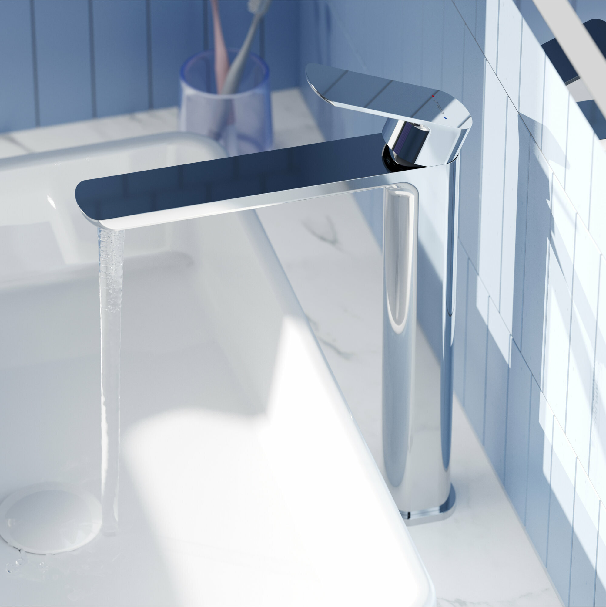 Смеситель для накладной раковины Pragma Teiden, хром, TDN3. CFWT.008 — фото 1