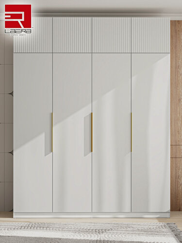 Изображение товара LAERA Шкаф распашной с антресолью для одежды 200х52х240 мыло белый