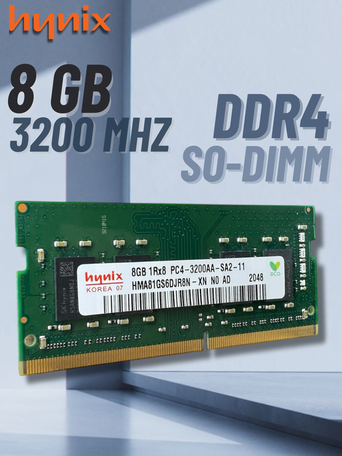 Sk hynix 8gb 1rx8 pc4-2666v-sa1-11 характеристики — купить по