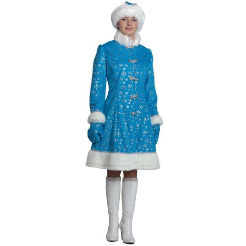 фото Карнавальный костюм для взрослых батик снегурочка р. 44-48, плюш