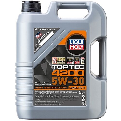 Масло моторное Liqui Moly Top Tec 4200 5W-30 New Generation 5 л синт.