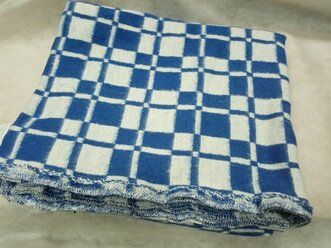 Одеяло байковое клетчатое синее. 170х205