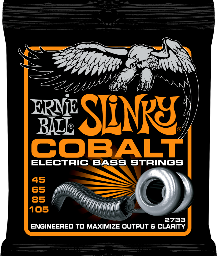Ernie Ball 2733 струны для бас-гитары Cobalt Bass Hybrid Slinky (45-65-85-105)