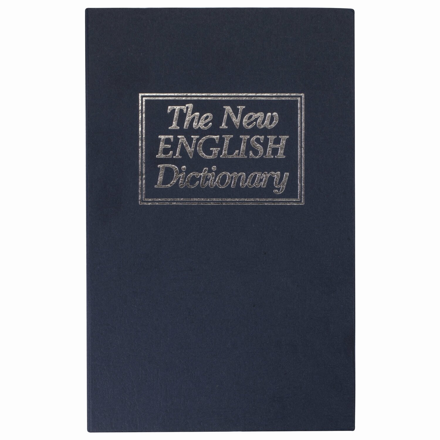 Сейф-книга "Английский словарь", 55х155х240 мм, ключевой замок, темно-синий, BRAUBERG, 291178