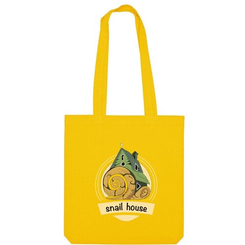 Сумка шоппер Us Basic, желтый сумка улитки бежевый