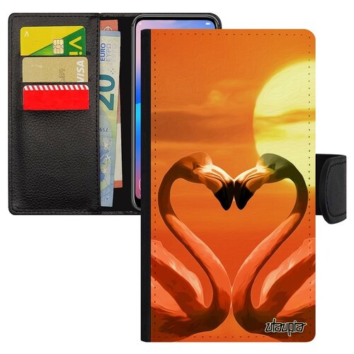 фото Чехол-книжка на телефон samsung galaxy s7, "фламинго" символ самец utaupia