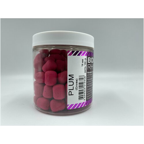 Бойлы RHINO BAITS Balanced Wafters Plum (темная слива) 14 мм 100 гр