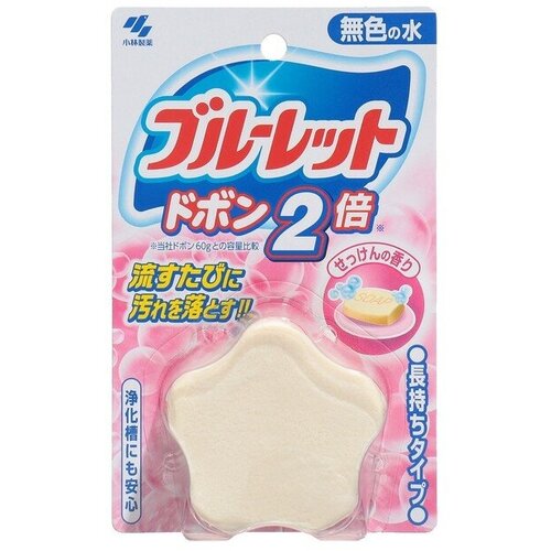 Таблетка для бачка унитаза Kobayashi Bluelet бесцветная, аромат мыла, 120 г