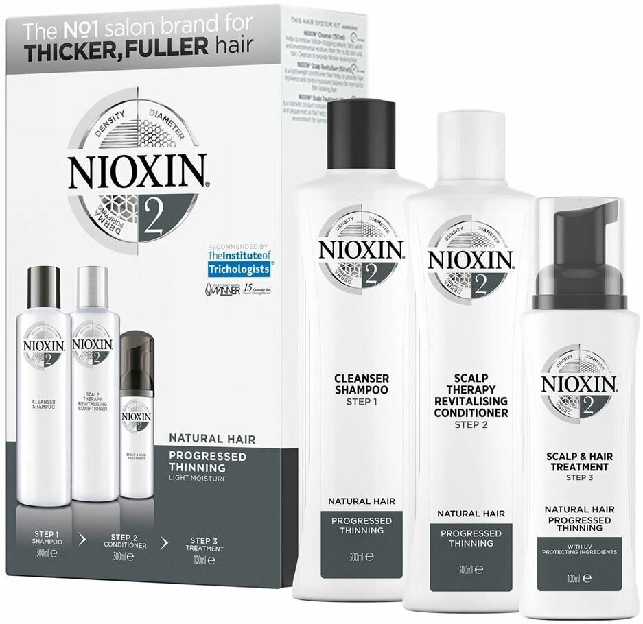 Набор Nioxin Hair System Kit 2, набор: 150 мл х 150 мл х 40 мл