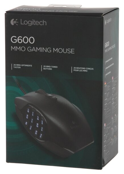 Игровая мышь Logitech G G600 MMO, черный