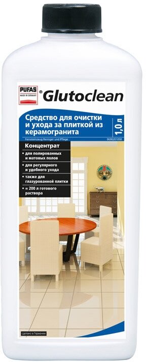 Пуфас Glutoclean N351 Средство для очистки и ухода за плиткой из керамогранита (1л)