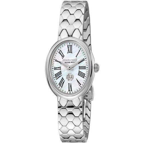 Наручные часы Roberto Cavalli by Franck Muller Logo, белый, серебряный