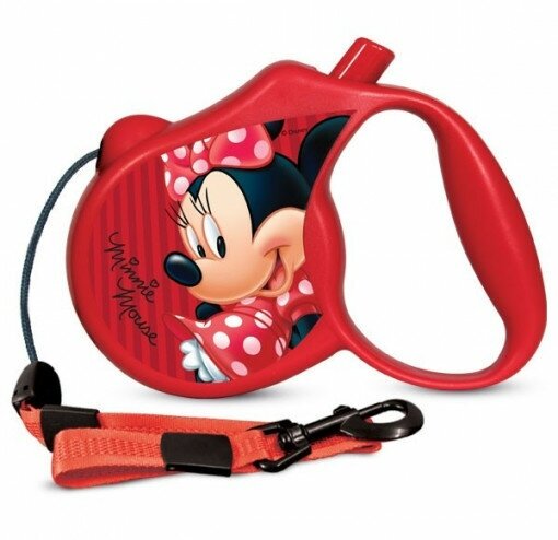 Поводок-рулетка для собак Triol Disney Minnie (M) 5 м красный - фотография № 5