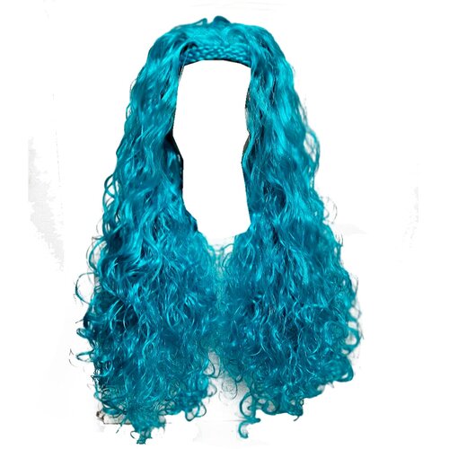 Парик карнавальный кудряшки на ободке цвет голубой парик карнавальный кудряшки на ободке цвет сиреневый