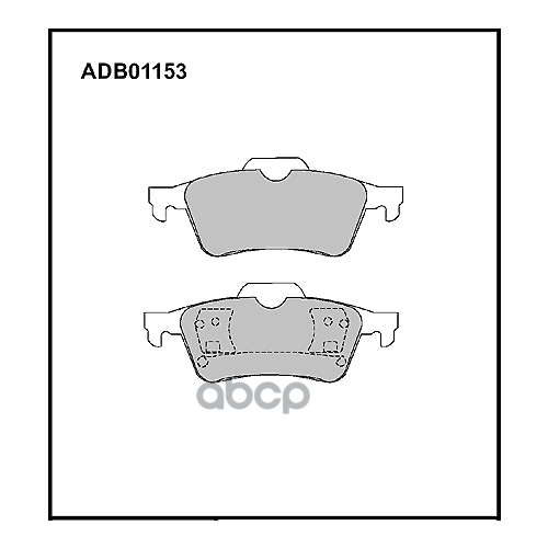 Колодки Задние Ford Focus 2/Mazda 3/Volvo S40 Allied Nippon Adb 01153 ALLIED NIPPON арт. ADB 01153