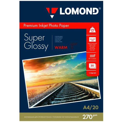 Фотобумага Lomond 1106101, 20 листов inkjet photo paper glossy а4 260 г м2 50 листов 0102152