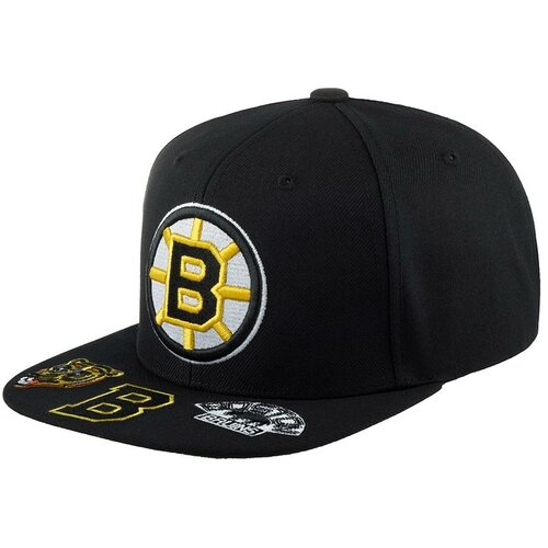 Бейсболка Mitchell & Ness, размер OneSize, черный бейсболка boston bruins