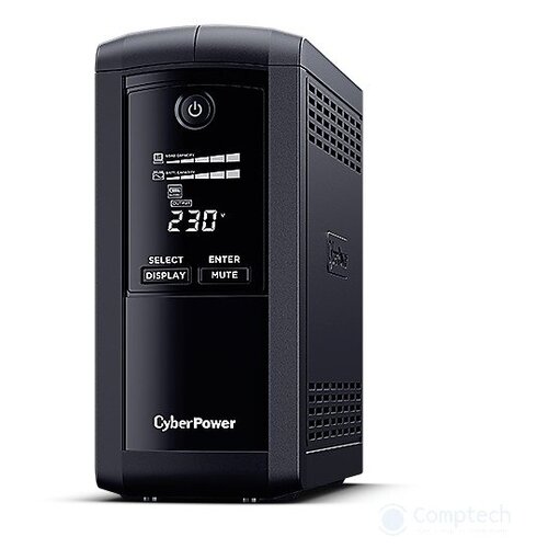 UPS CyberPower VP1000ELCD {1000VA 550W USB RS-232 RJ11 45 (4 EURO)}