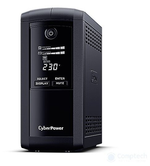 UPS CyberPower VP1000ELCD {1000VA 550W USB RS-232 RJ11 45 (4 EURO)}