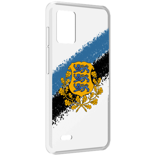 Чехол MyPads герб флаг эстонии-2 для UMIDIGI Bison X10S / Bison X10G задняя-панель-накладка-бампер