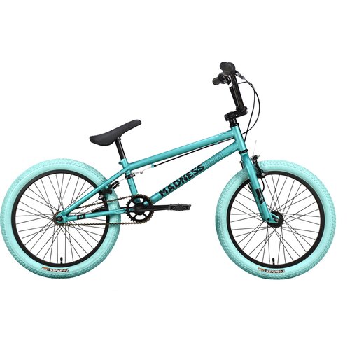 Велосипед Stark23 Madness BMX 1 1 скорость бирюзовыйчерныйголубой 1723000₽