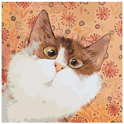 Картина по номерам «Удивленный кот», 40x40 см, Живопись по Номерам картина по номерам тсс 40x40 см живопись по номерам