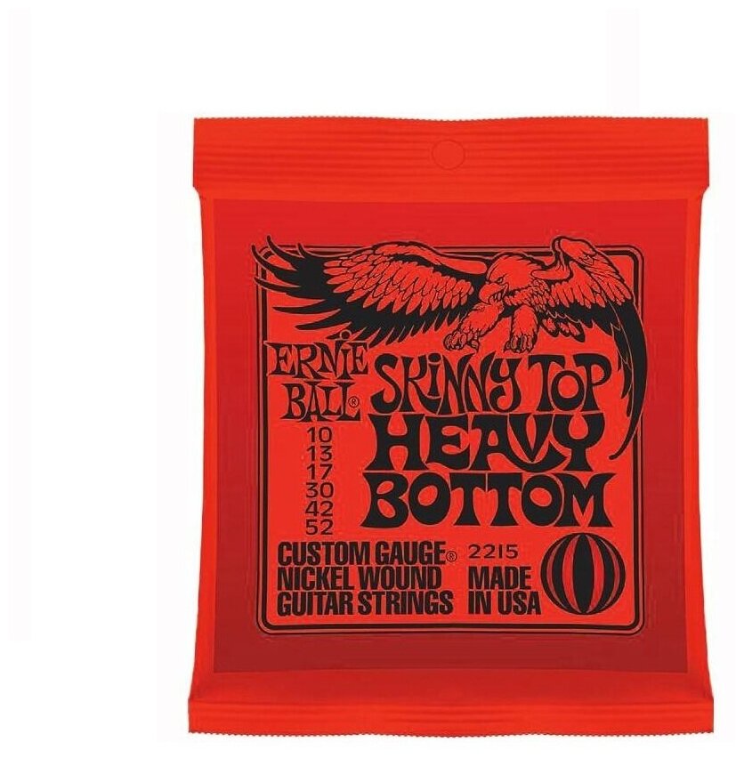 Струны для электрогитары Ernie Ball 2215 Nickel Wound Skinny Top Heavy Bottom