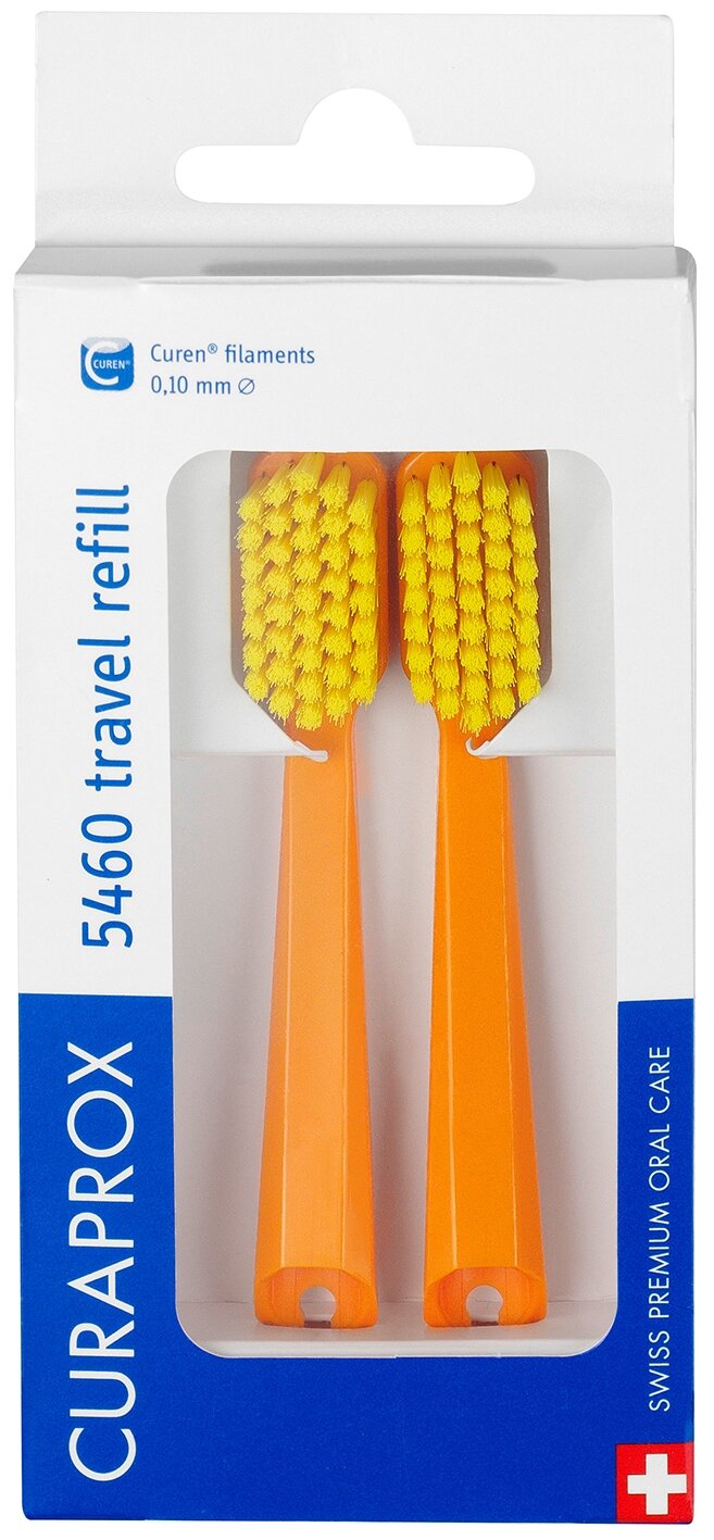 Сменные зубные щетки СS 5460 (2 шт.) для дорожного набора BE YOU, оранжевые