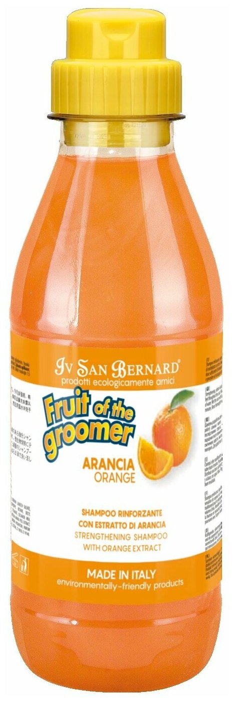 Шампунь Iv San Bernard Fruit of the Groomer Orange с силиконом для кошек и собак со слабой выпадающей шерстью , 500 мл