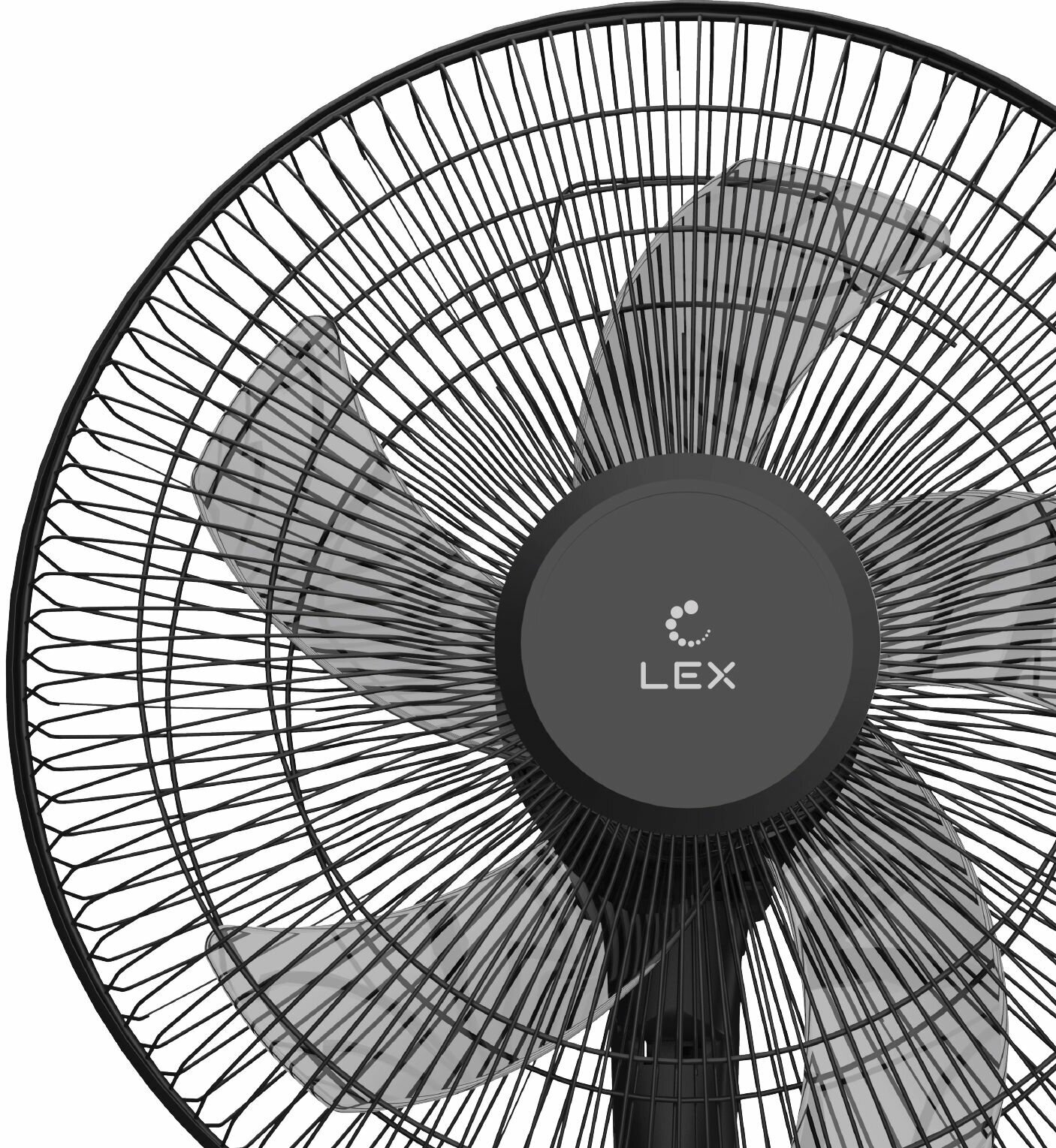 Вентилятор напольный LEX LXFC 8345 с ПДУ, черный - фотография № 3
