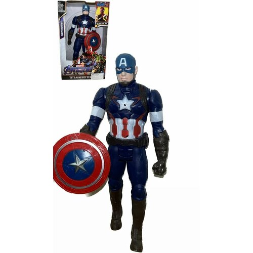 Игрушка для мальчика Фигурка Мстители Капитан Америка, Captain America, 30 см. аквамозаика marvel тор халк капитан америка железный человек 4 картинки мстители