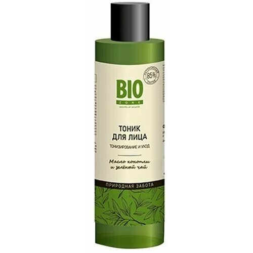 Тоник для лица тонизирующий масло конопли и зеленый чай BioZone/Биозон 200мл