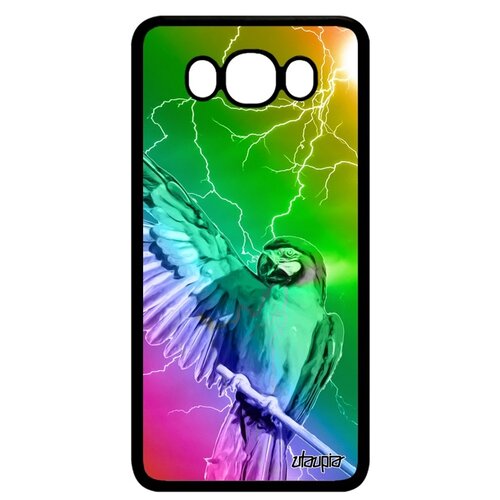 фото Чехол на телефон galaxy j7 2016, "попугай" попугайчики жако utaupia