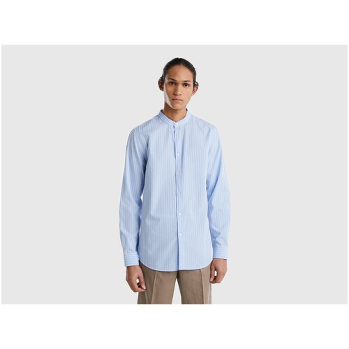 Рубашка slim fit с воротником стойкой United Colors of Benetton для мужчин 23P-5DU6UQ002-94F-M