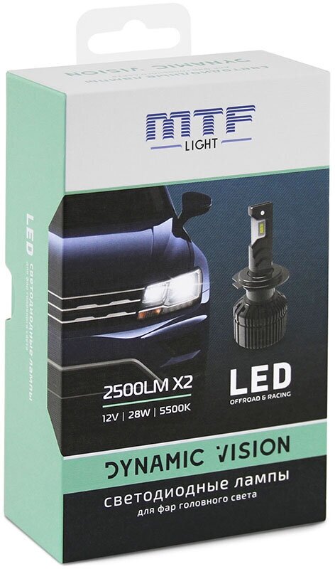 Светодиодные автомобильные лампы MTF Light Dynamic Vision HB4 5500K