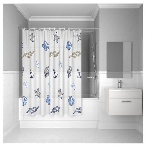 фото Штора для ванной комнаты iddis peva p24pv11i11 180х180 см
