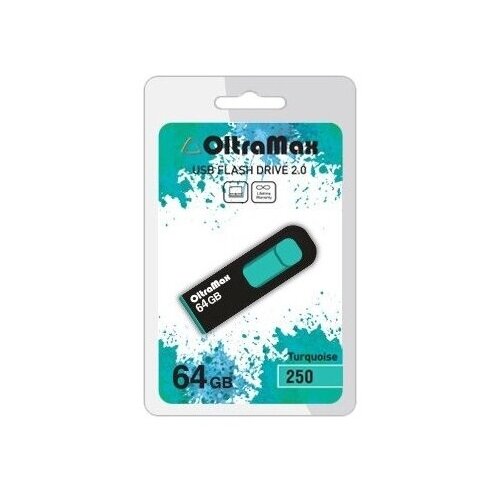Usb-флешка OltraMax- OM-64GB-250 бирюзовая usb флешка oltramax om 64gb 250 бирюзовая
