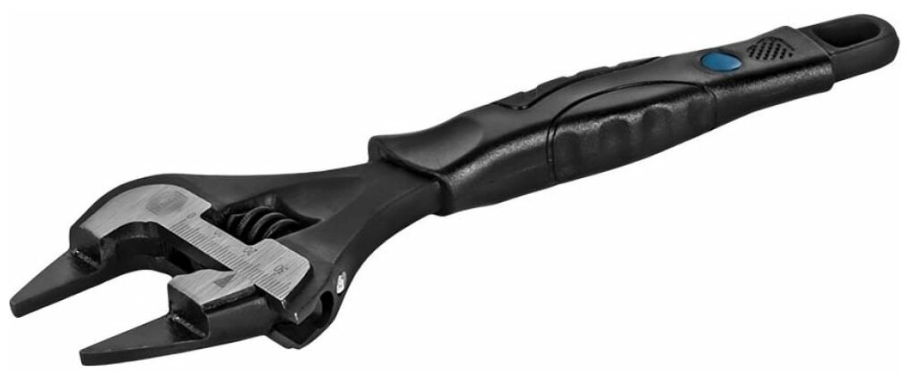 Разводной ключ Кобальт 200 мм, с тонкими губками, ширина захвата 40 мм, двухкомпонентная р-ка Cr-v 7 .