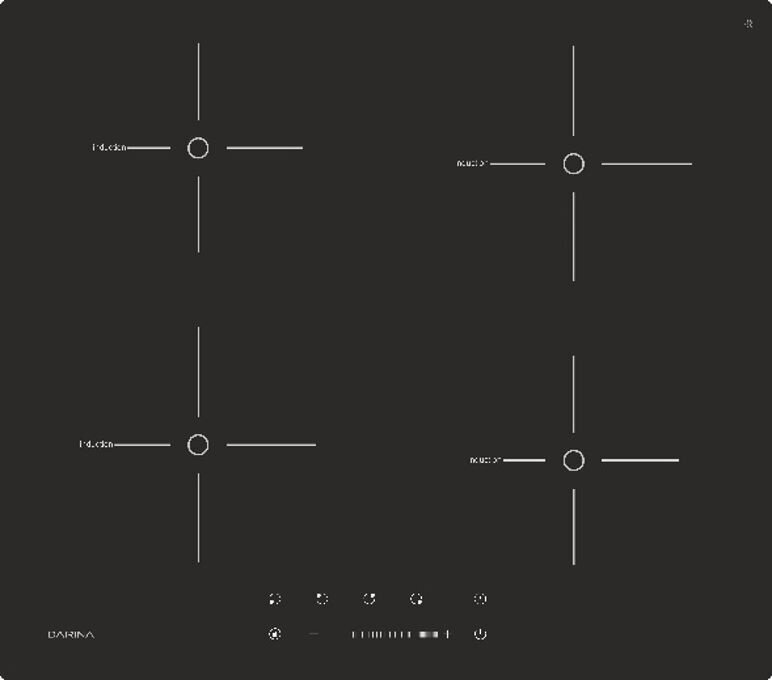 Индукционная варочная поверхность Darina PL EI313 B черный