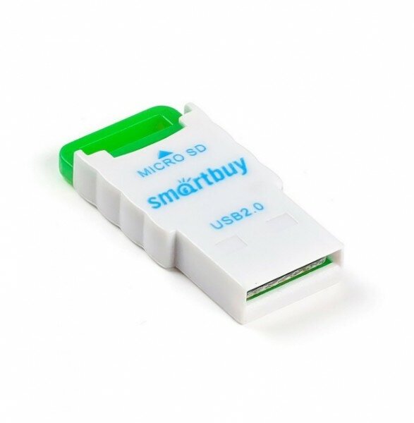 Устройство чтения карт памяти Smartbuy (SBR-707-G) MicroSD зеленый