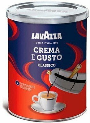 Lavazza Crema e Gusto Classico кофе молотый 250 г ж/б (3882)